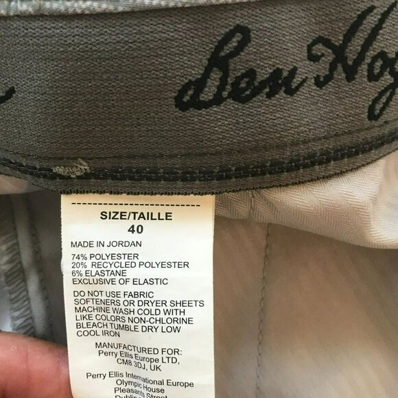 Ben Hogan Men's Flat Front Bermuda Golf Shorts Sz 40 in Gray  Activewear - Picture 15 of 16